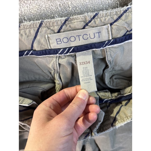 Vtg American Eagle Chino Pants Men's 32x34 Brown AE Skater Y2K Bootcut *READ - Picture 4 of 13